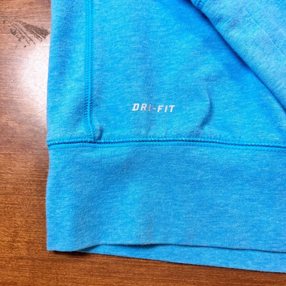 Nike Dri Fit Aqua Turquoise Blue Long Sleeve Athletic Shirt Women's‎ Size M